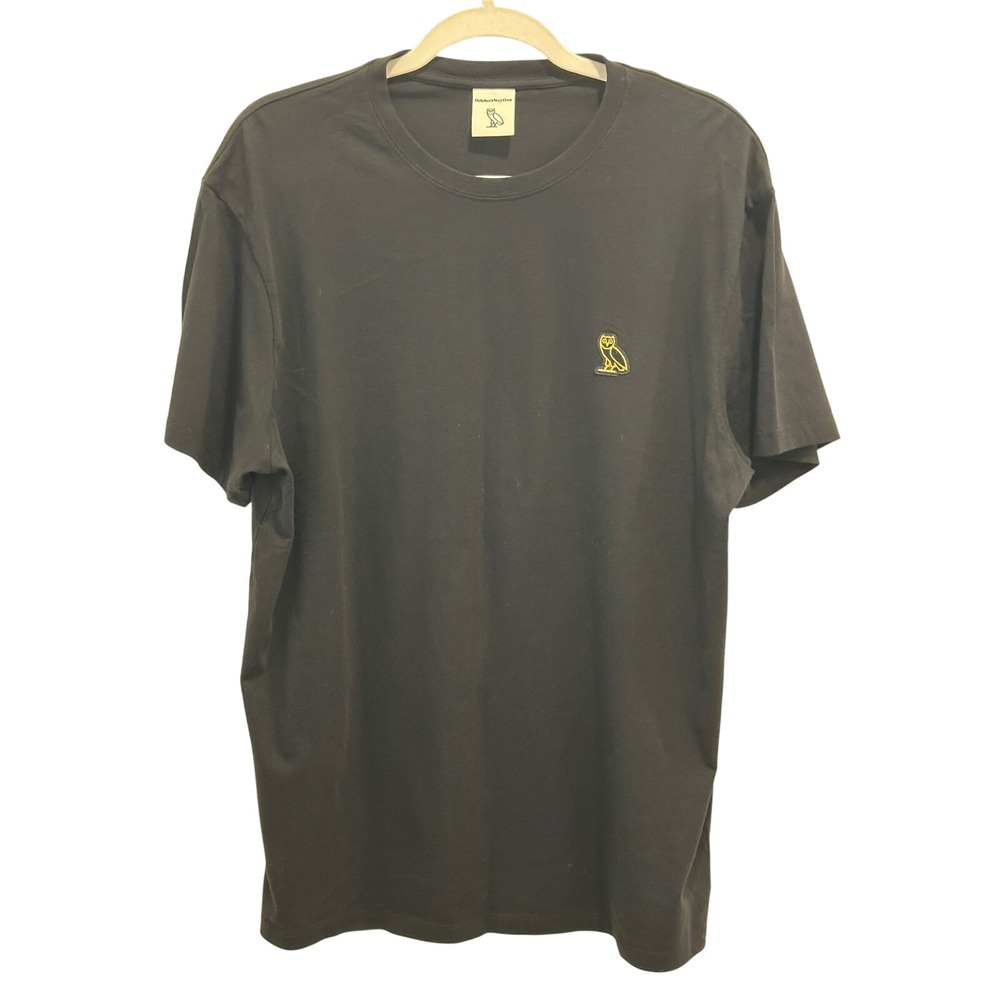 OVO Octobers Very Own Essential Owl Logo T-Shirt Black XL Mens Made in Portugal
